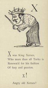De letter X door Edward Lear